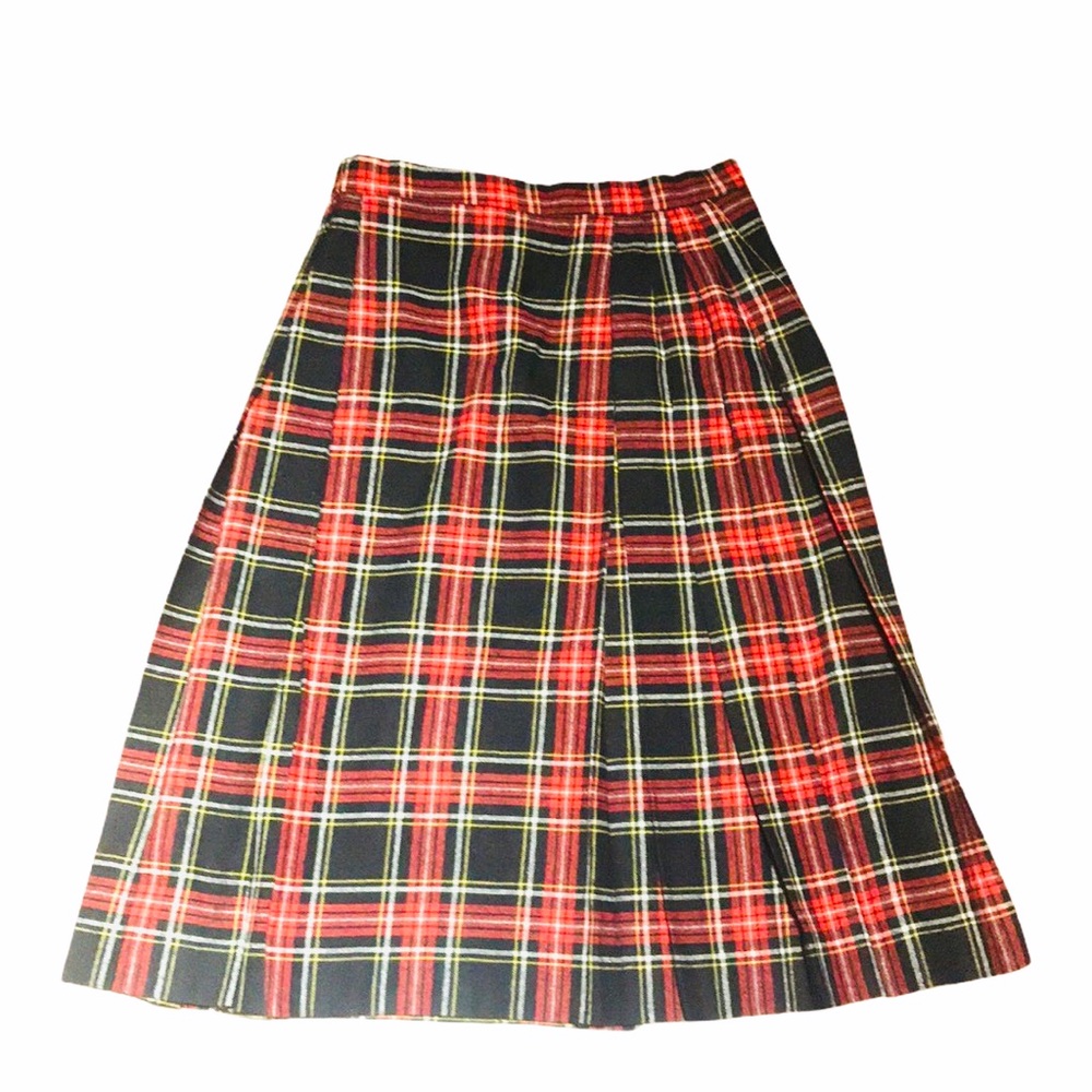 Classic of Boston Vintage Plaid Kilt Style Skirt - Picture 3 of 5